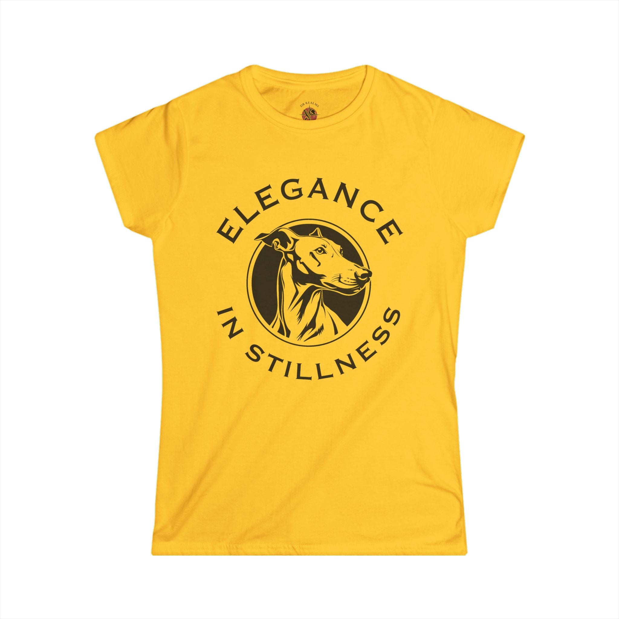 Elegance in Stillness – Greyhound Graphic Tee