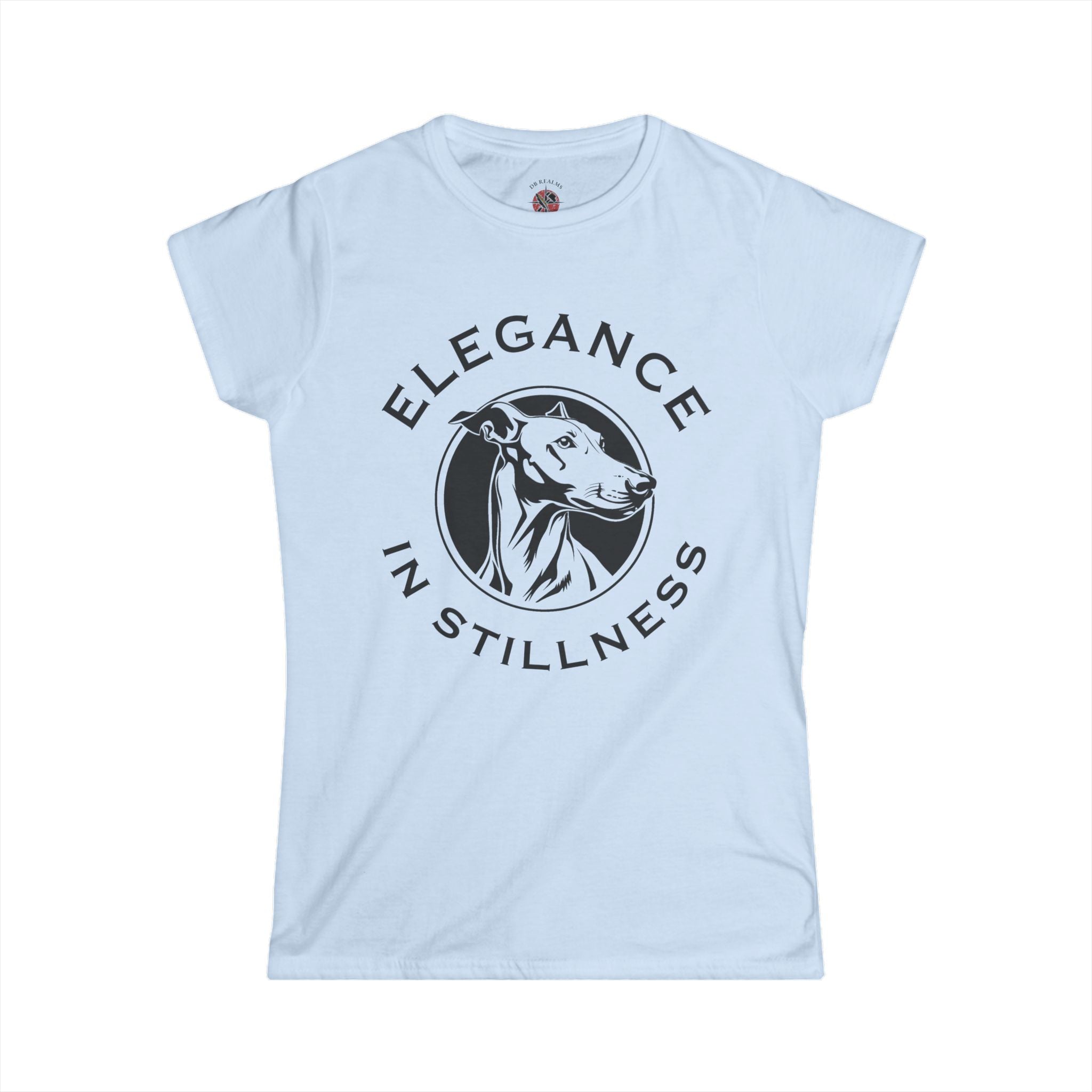 Elegance in Stillness – Greyhound Graphic Tee