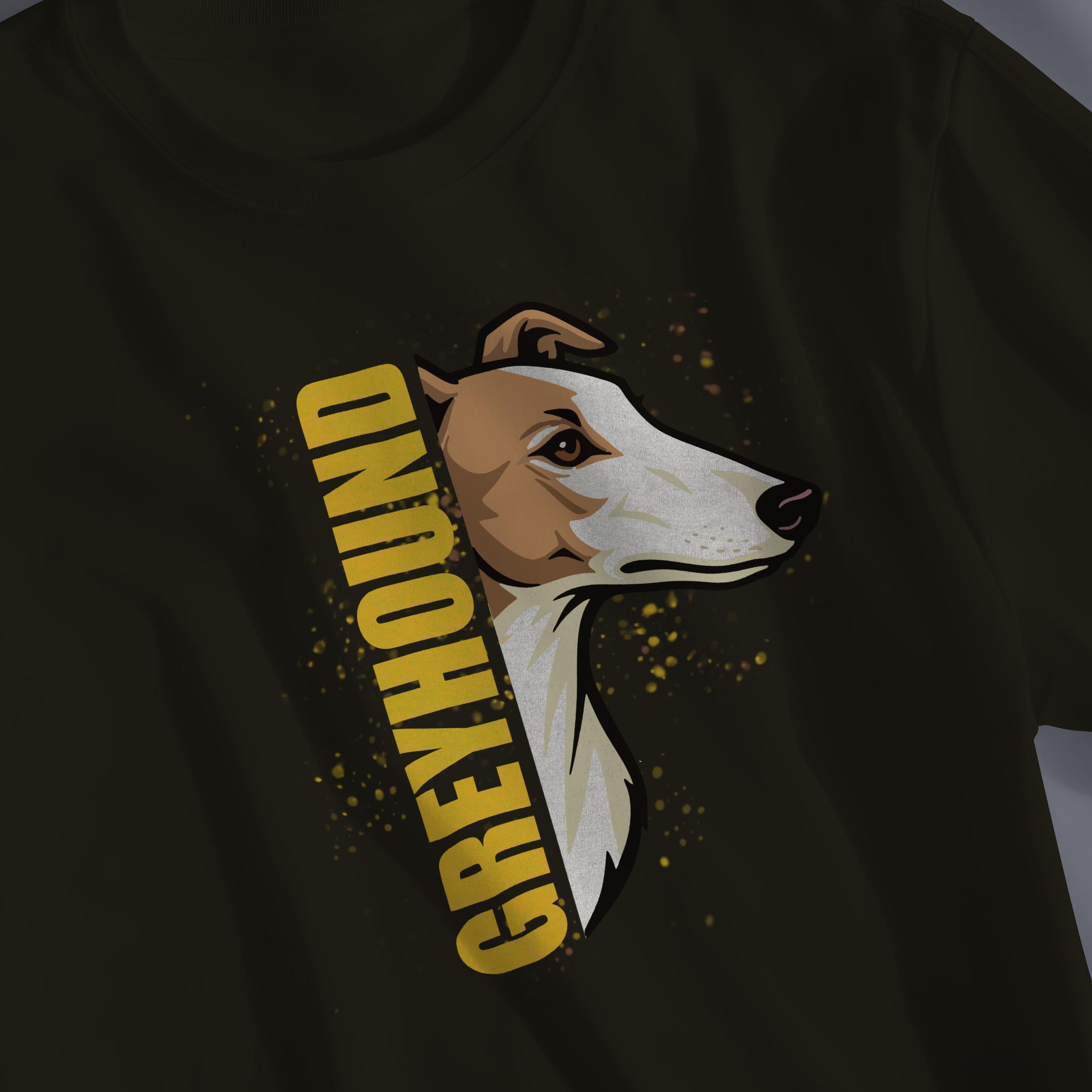 Greyhound Portrait Tee — Vintage Dog Lover T‑Shirt