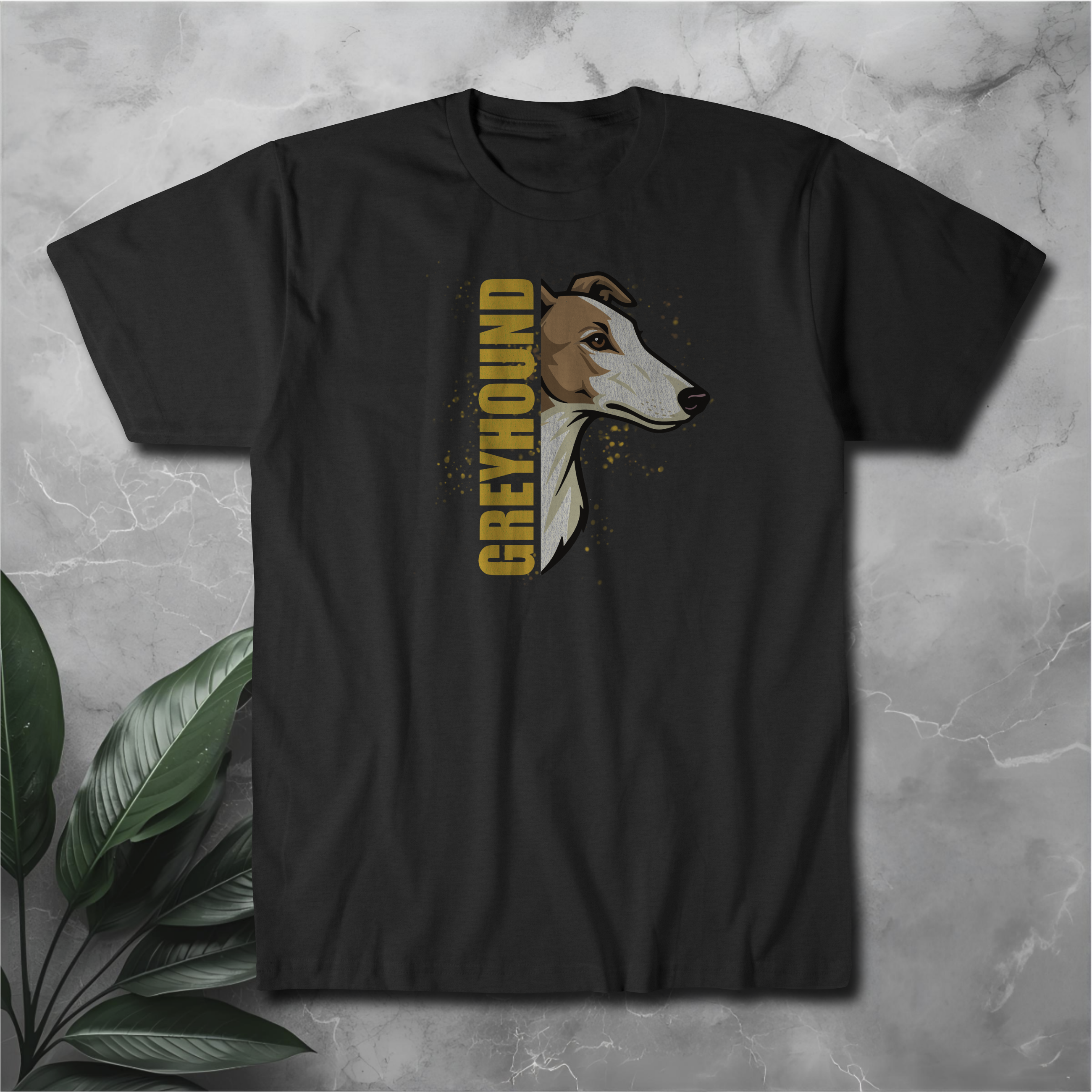 Greyhound Portrait Tee — Vintage Dog Lover T‑Shirt
