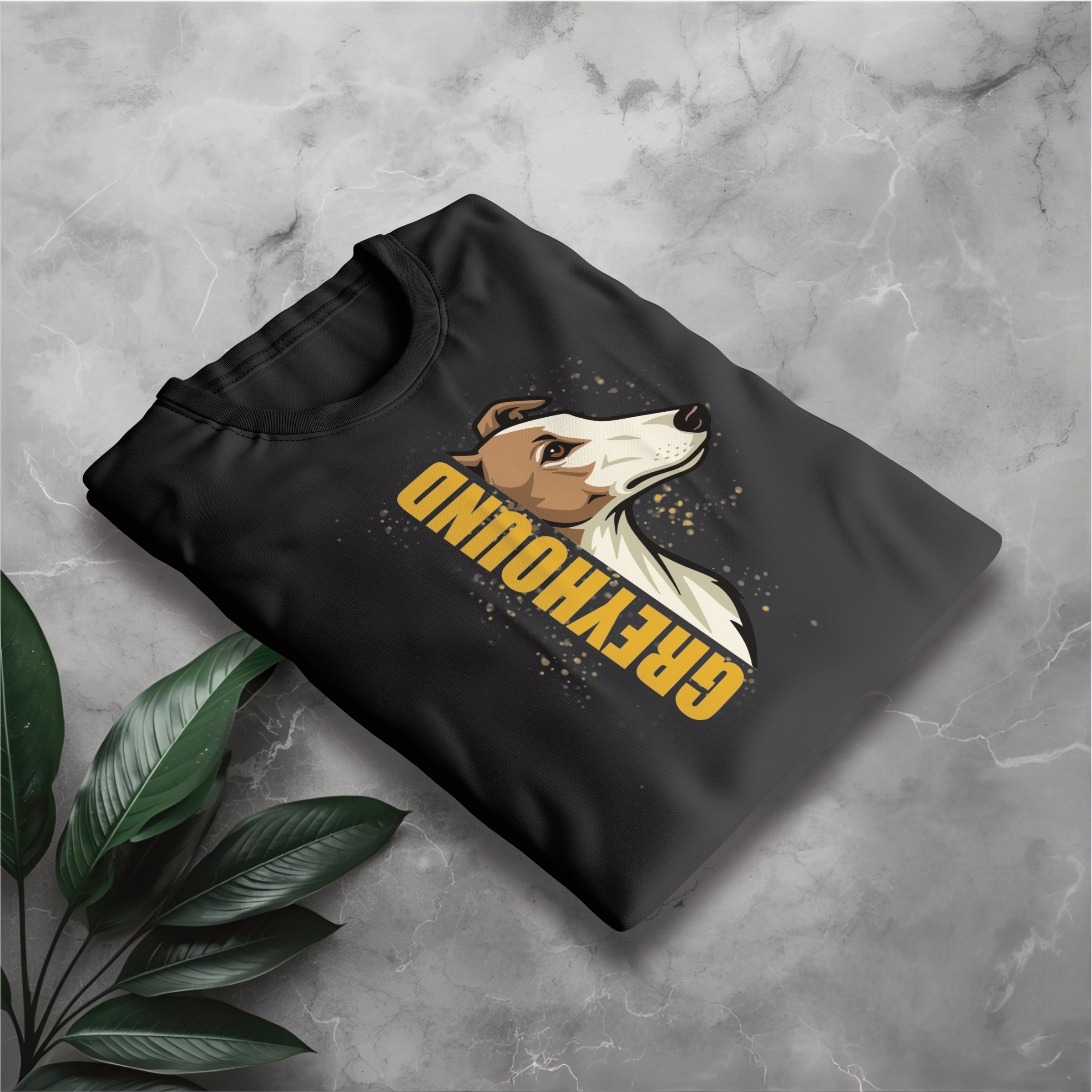 Greyhound Portrait Tee — Vintage Dog Lover T‑Shirt