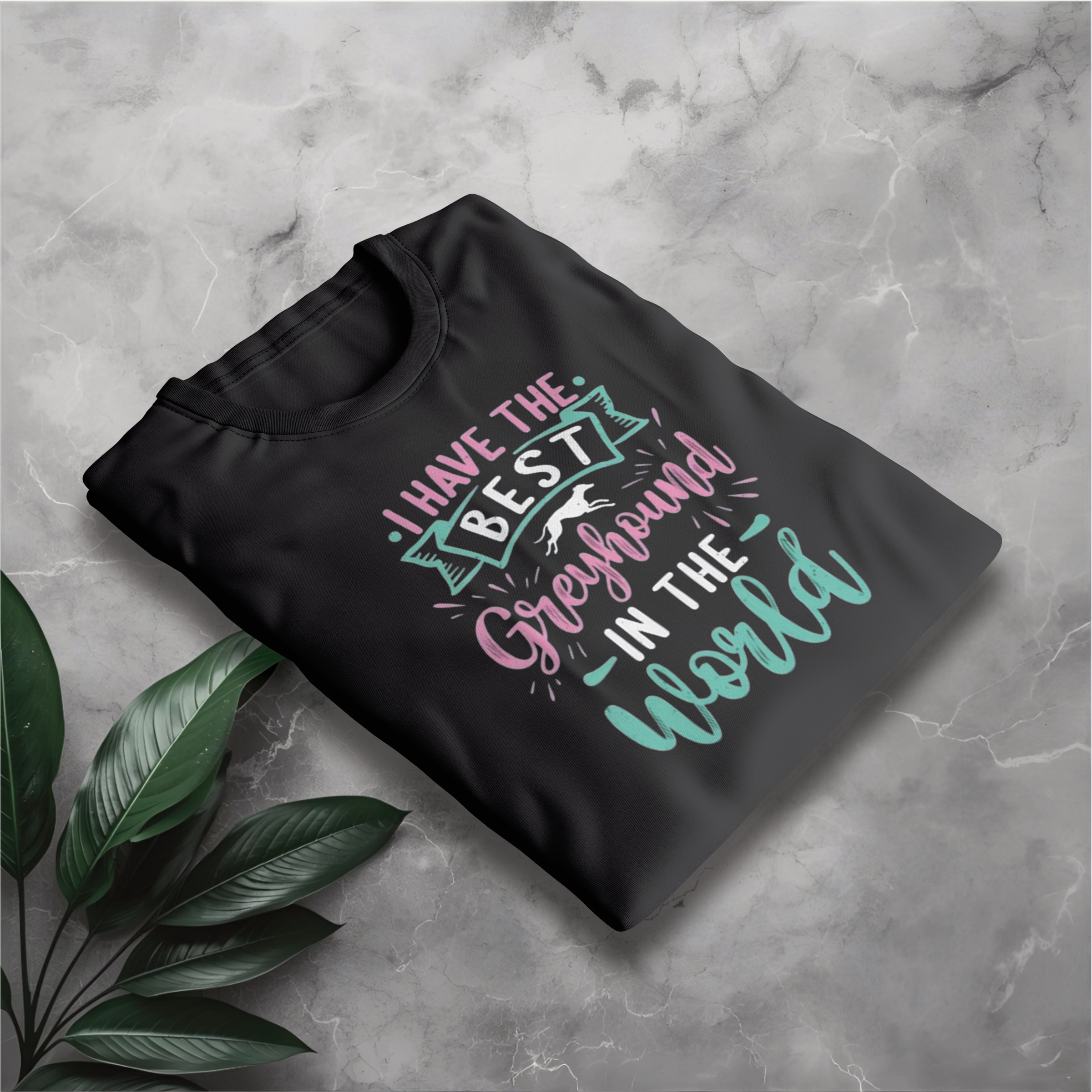 Greyhound Dog Lover T-Shirt — "I Have the Best Greyhound in the World"