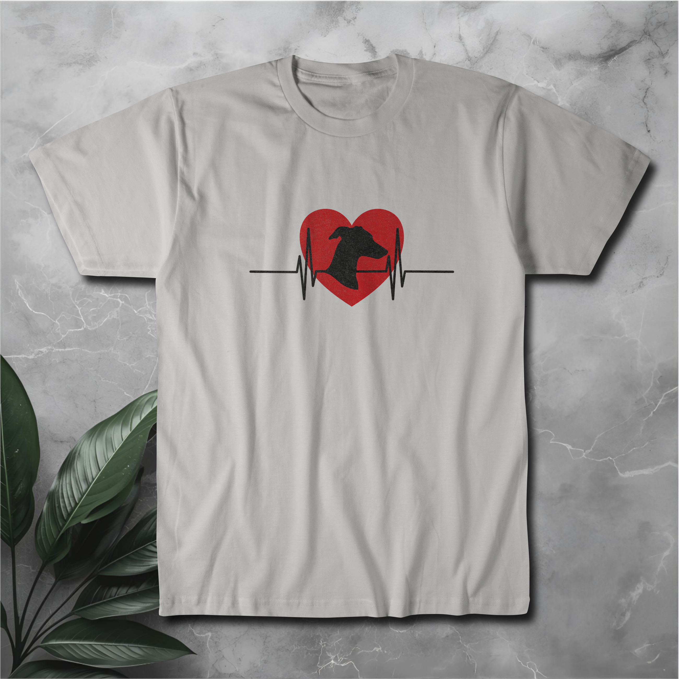 Greyhound Heartbeat T-Shirt — Greyhound Love Tee