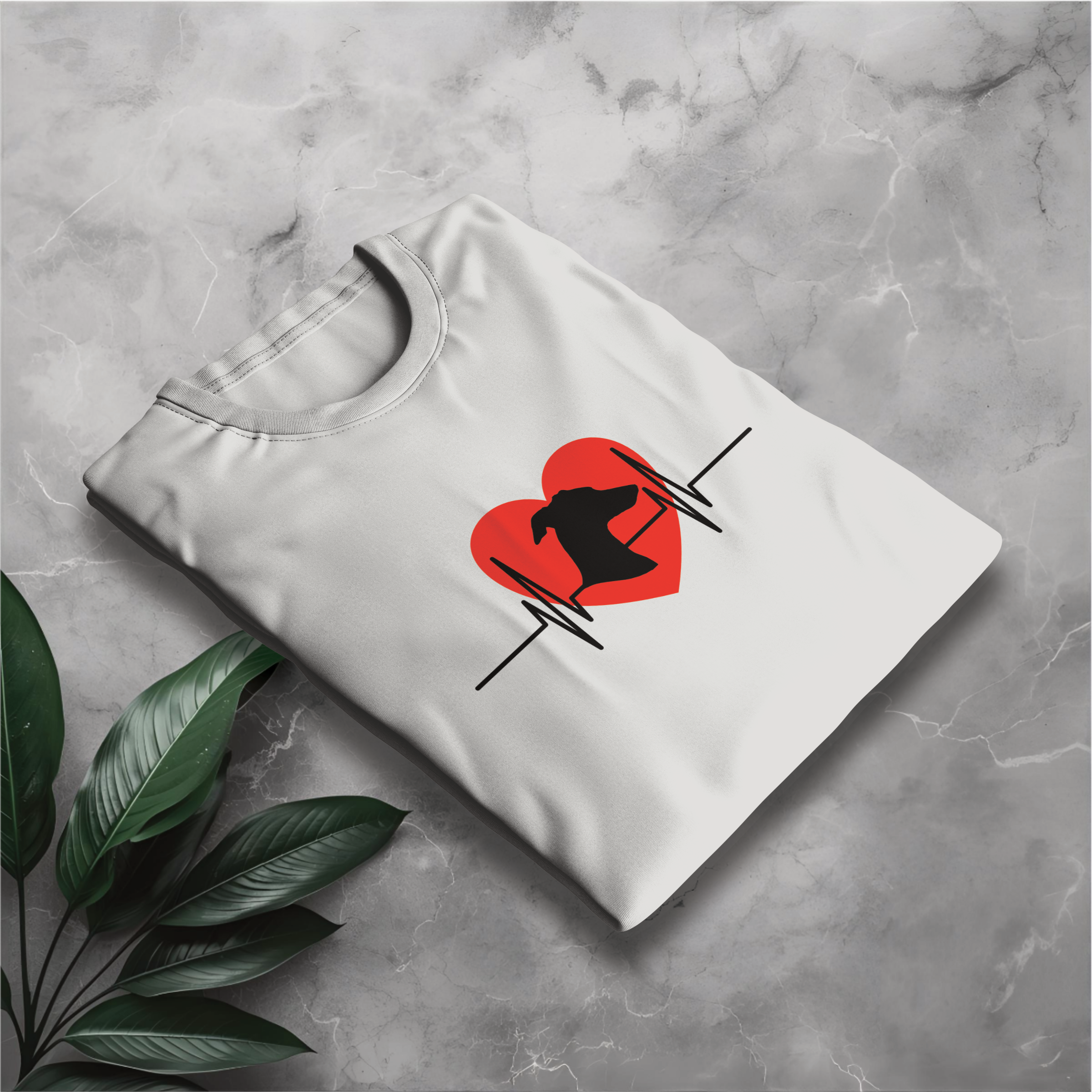 Greyhound Heartbeat T-Shirt — Greyhound Love Tee