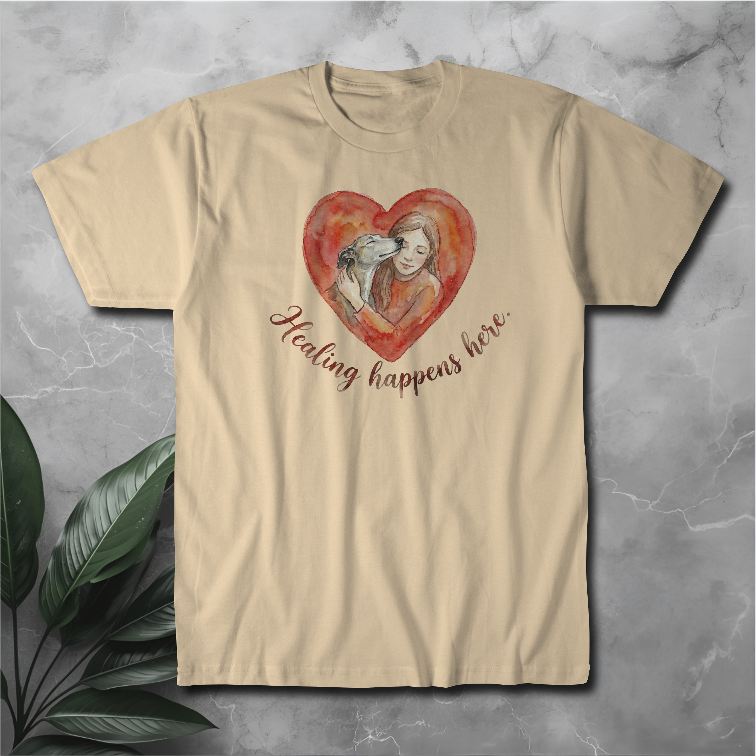 Healing Happens Here Heart Tee