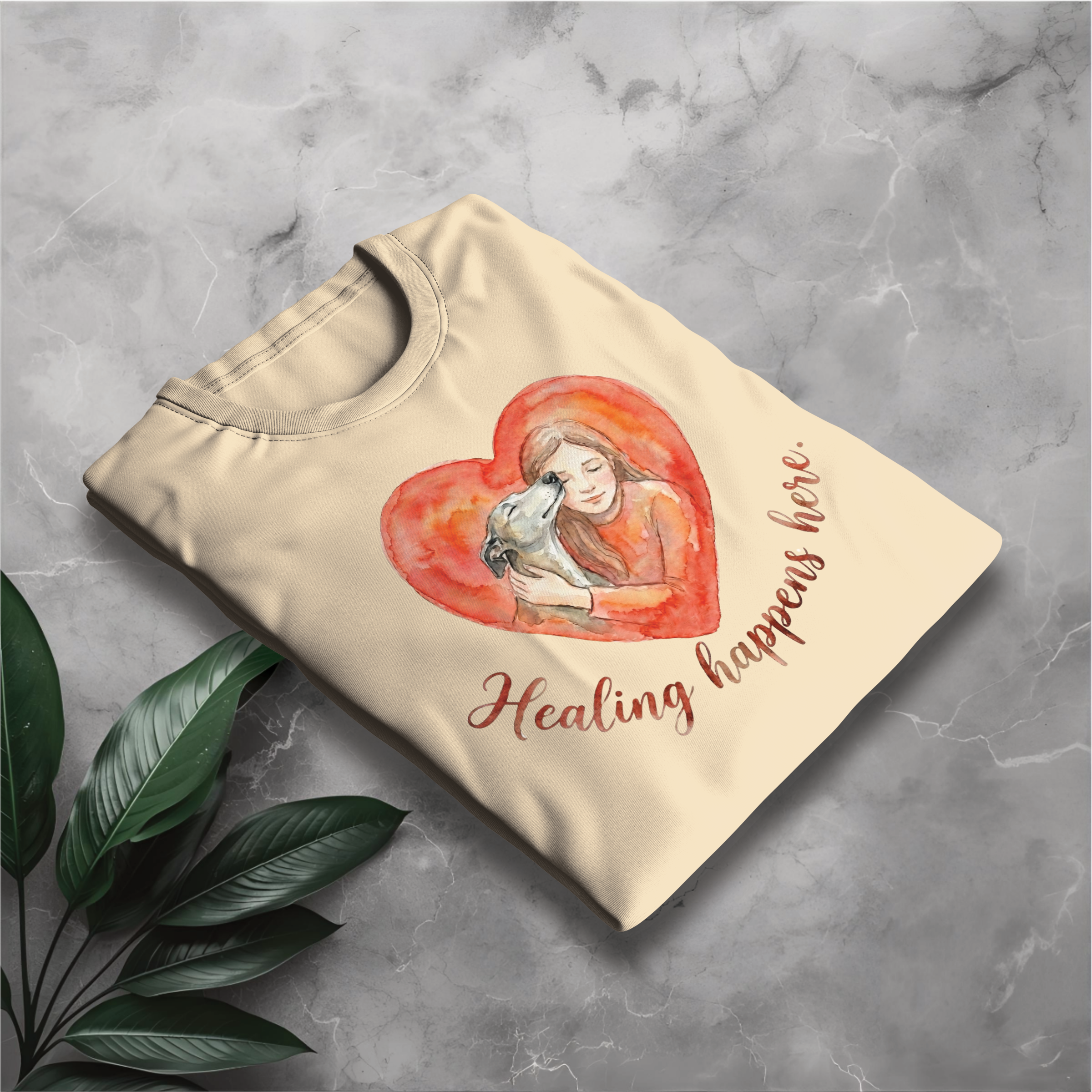 Healing Happens Here Heart Tee