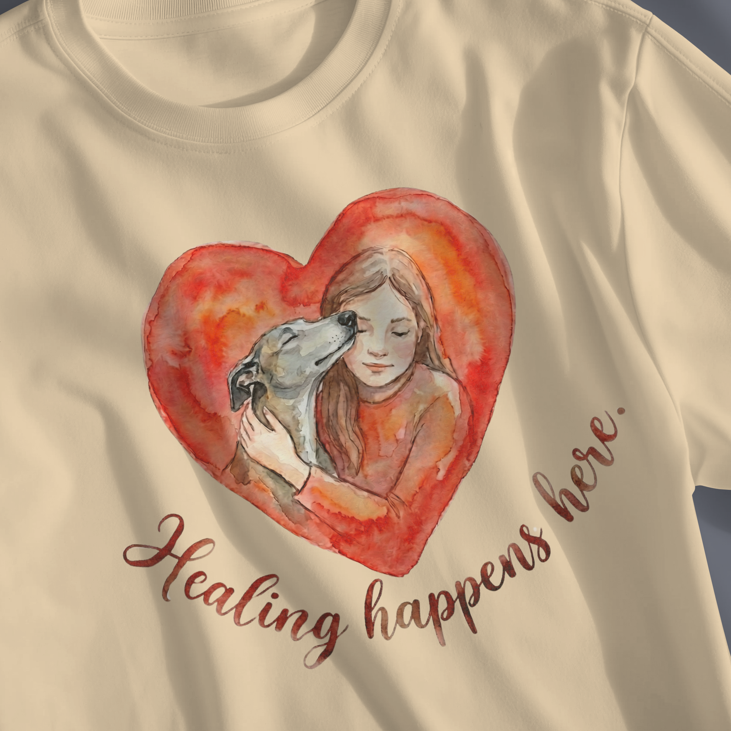 Healing Happens Here Heart Tee