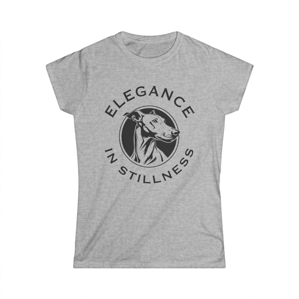 Elegance in Stillness – Greyhound Graphic Tee