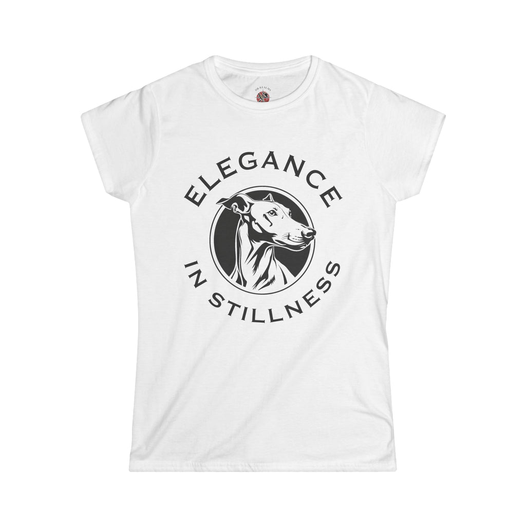 Elegance in Stillness – Greyhound Graphic Tee