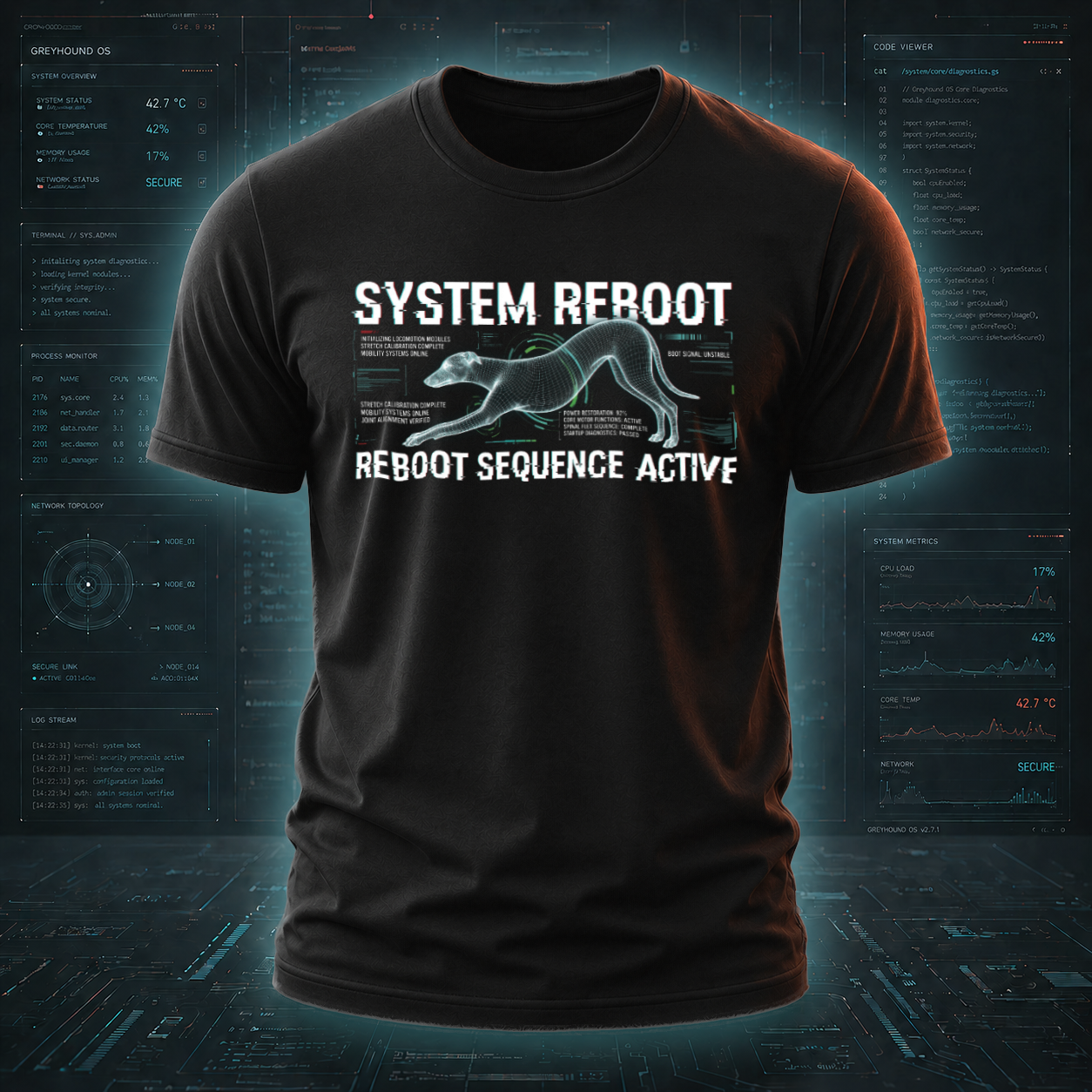 System Reboot — System Modes Tee