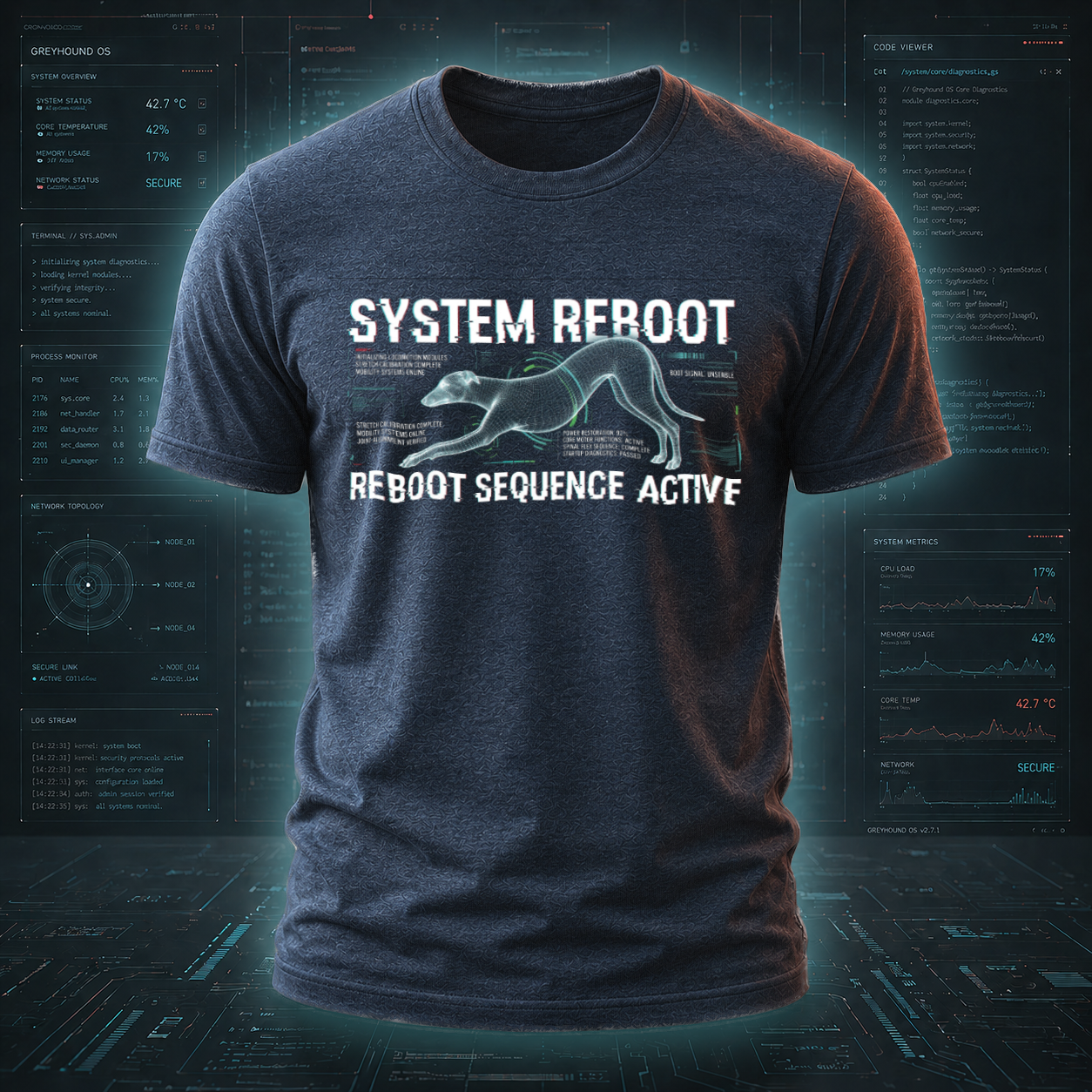 System Reboot — System Modes Tee