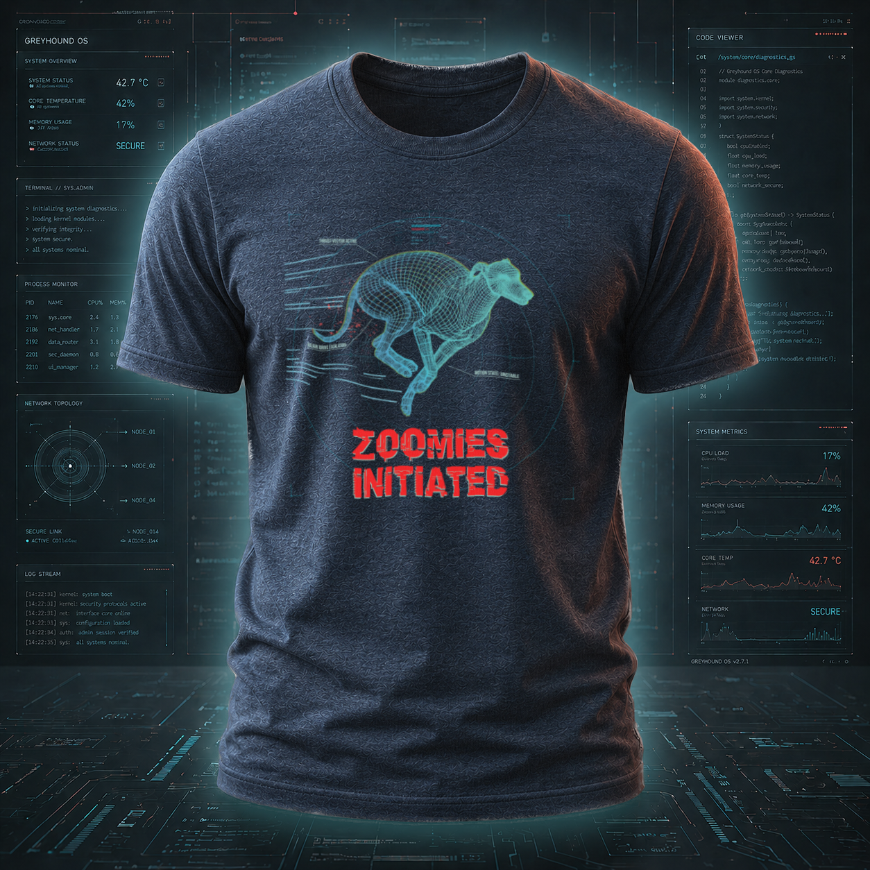 Zoomies Initiated — System Series Tee