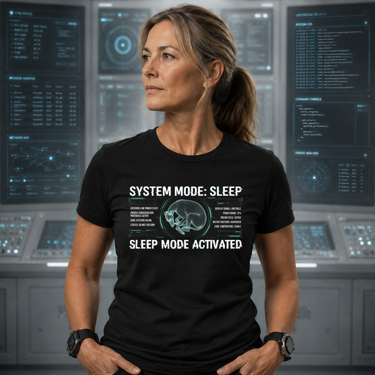 Sleep Mode Activated — System Modes Tee