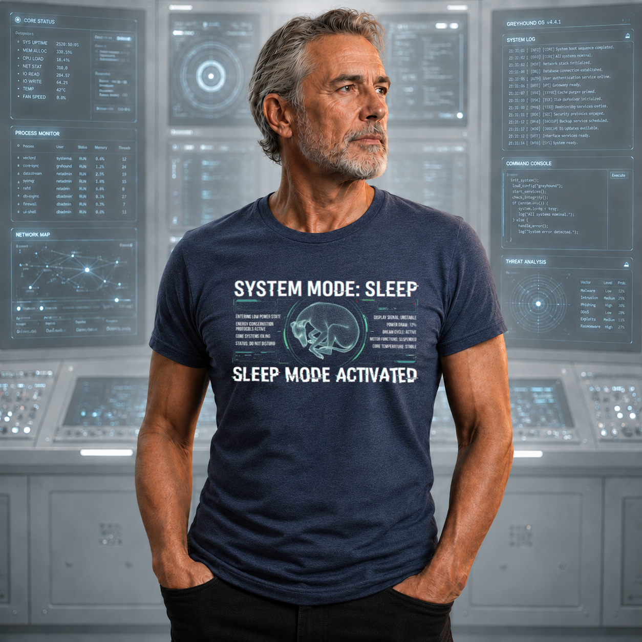 Sleep Mode Activated — System Modes Tee