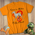 Greyhound Grace T-Shirt — "Grace in Motion, Calm at Heart" Dog Lover Tee