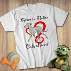 Greyhound Grace T-Shirt — "Grace in Motion, Calm at Heart" Dog Lover Tee